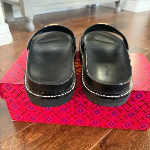 Tory Burch Everly Anatomic Lug slides. Size 8. - Picture 4 of 8